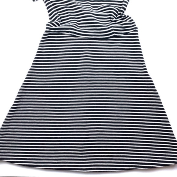 Madewell Gallerist black & white striped dress, M - Picture 7 of 8